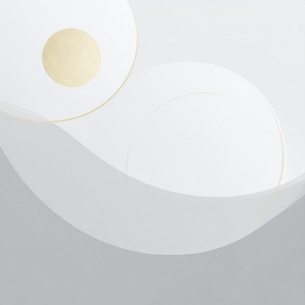 Firefly_Minimalist editorial-style design graphic with soft, calm composition. Off-white crea 79955